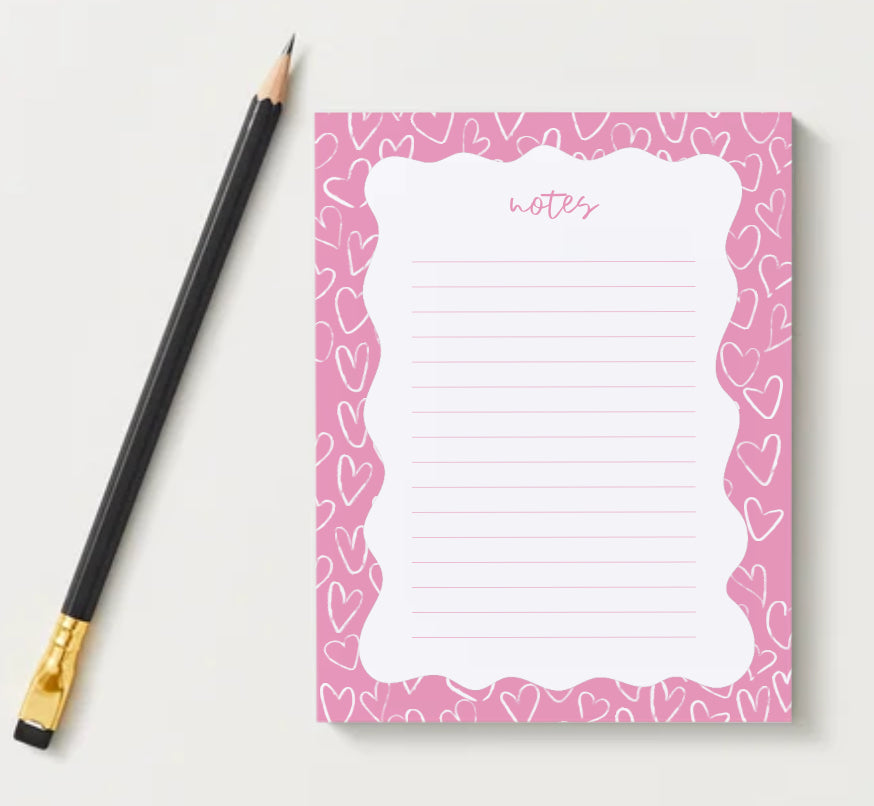 Hearts Notepad