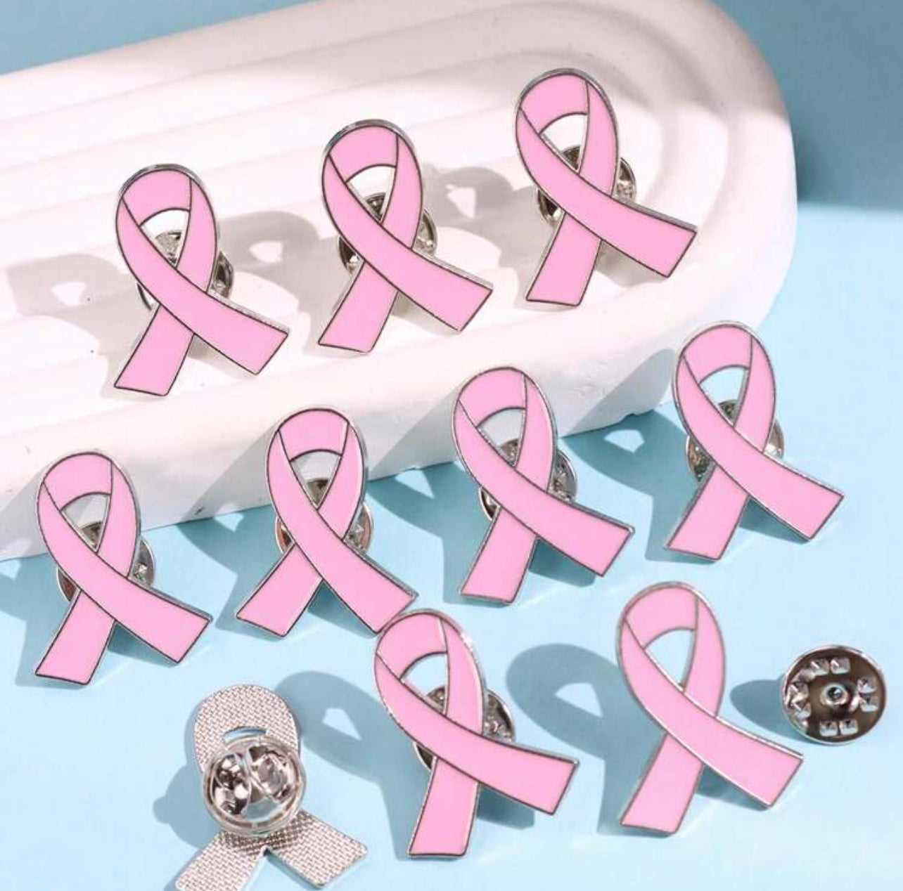 Breast Cancer Ribbon Pin