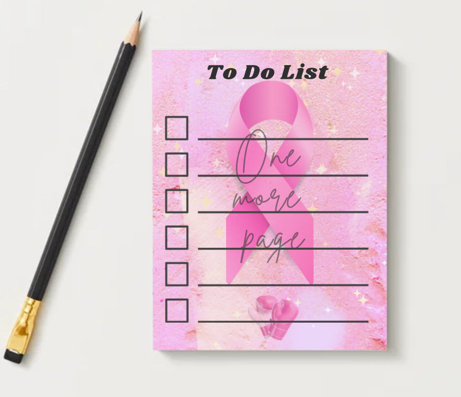 Breast Cancer Theme Notepad Set
