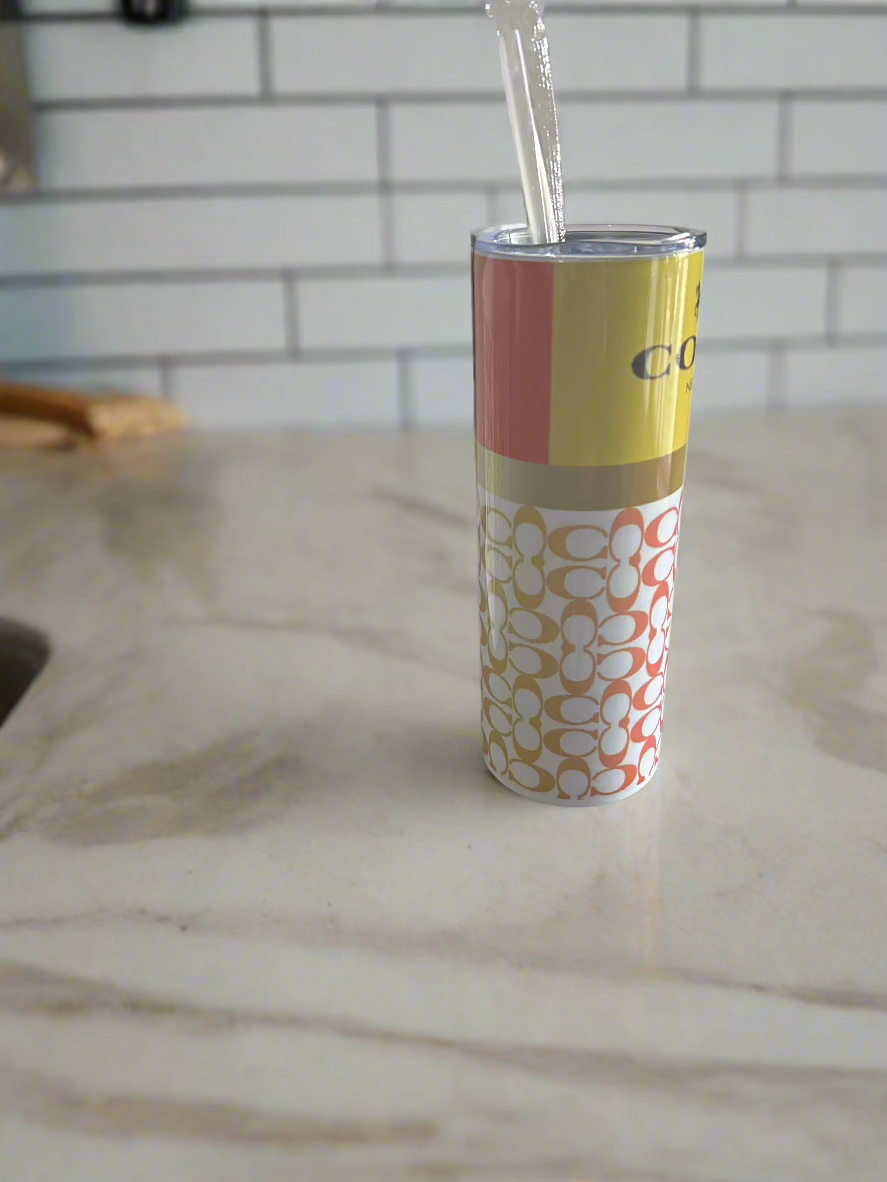 Coach Multicolor Skinny Tumbler
