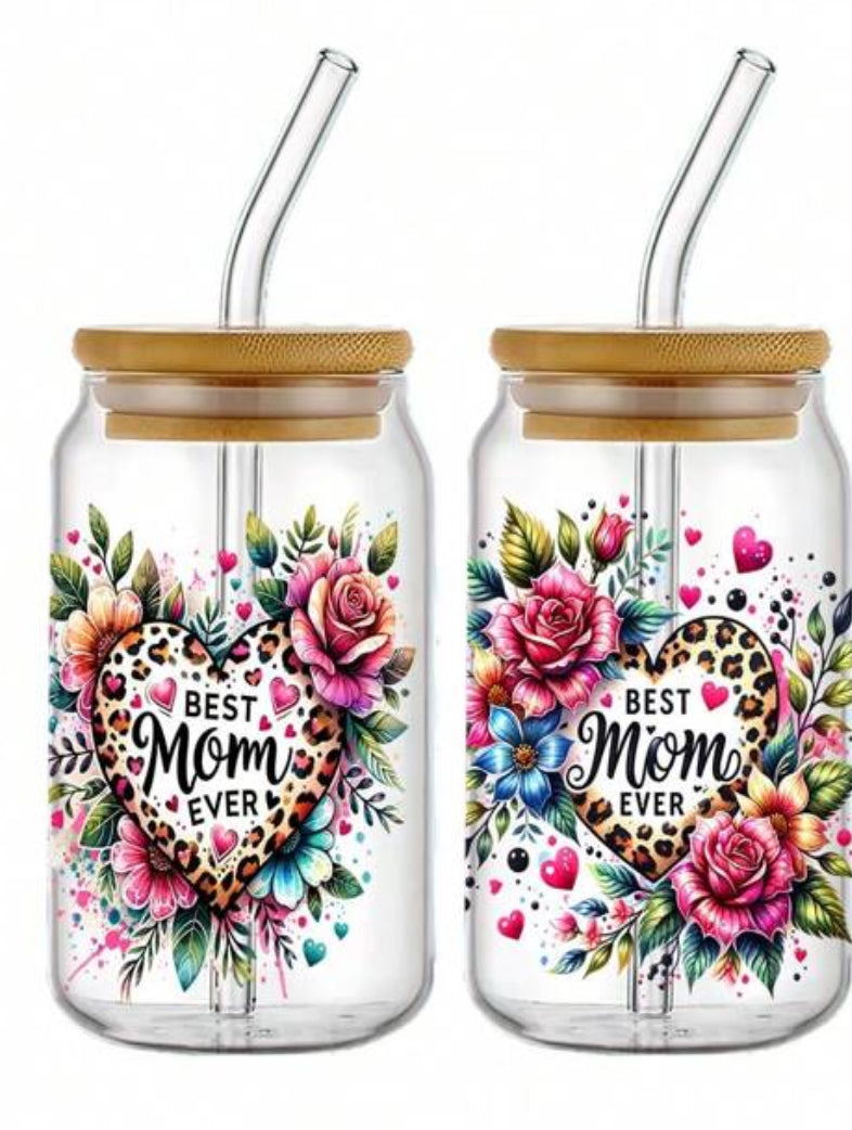 Best Mom EVER Glass Tumbler