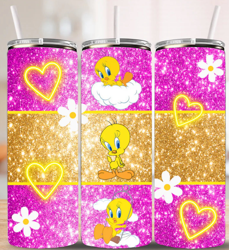 Tweety Bird Skinny Tumbler