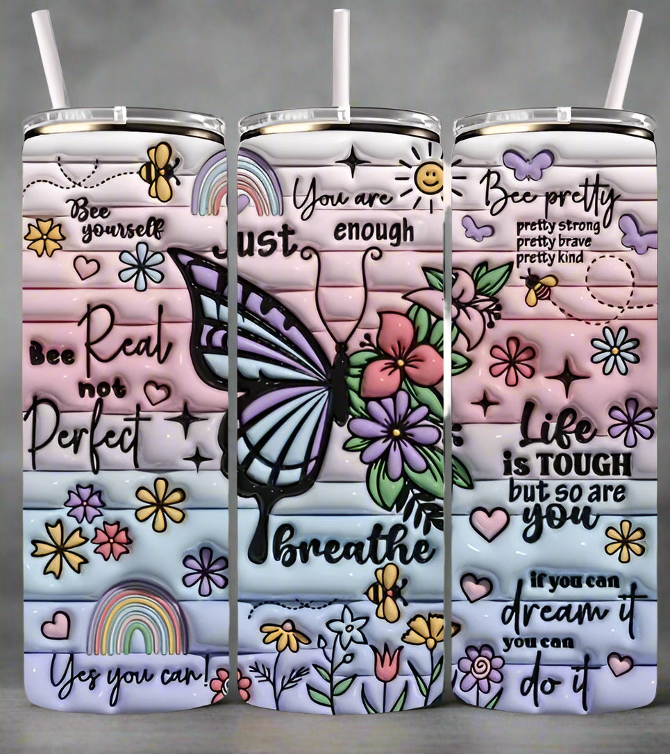 Inflated Butterfly Tumbler