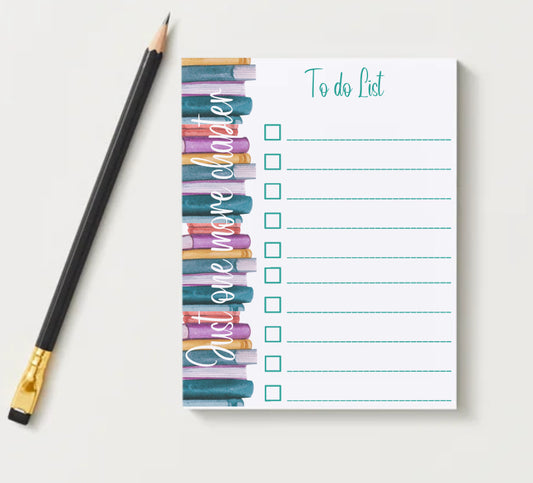 Book Lovers "One more chapter" Notepad