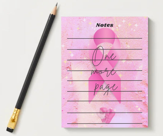 Breast Cancer Theme Notepad Set