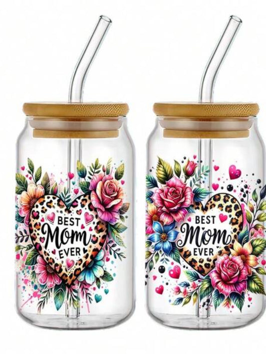 Best Mom EVER Glass Tumbler