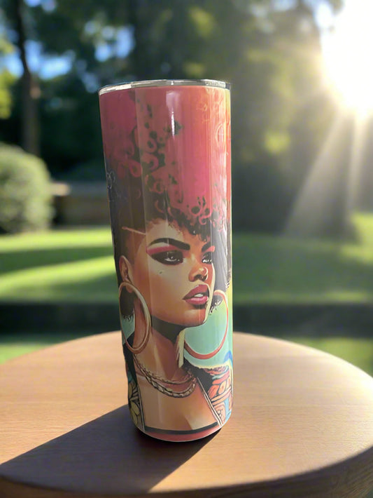 "Black Girl" Skinny Tumbler